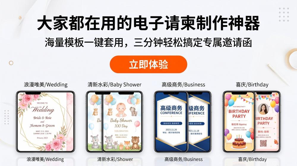 婚庆H5邀请函设计攻略｜适配所有宴请场景，小白也能快速出片